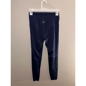 Beyond Yoga Navy Leggings Floral Calf Design Size Small